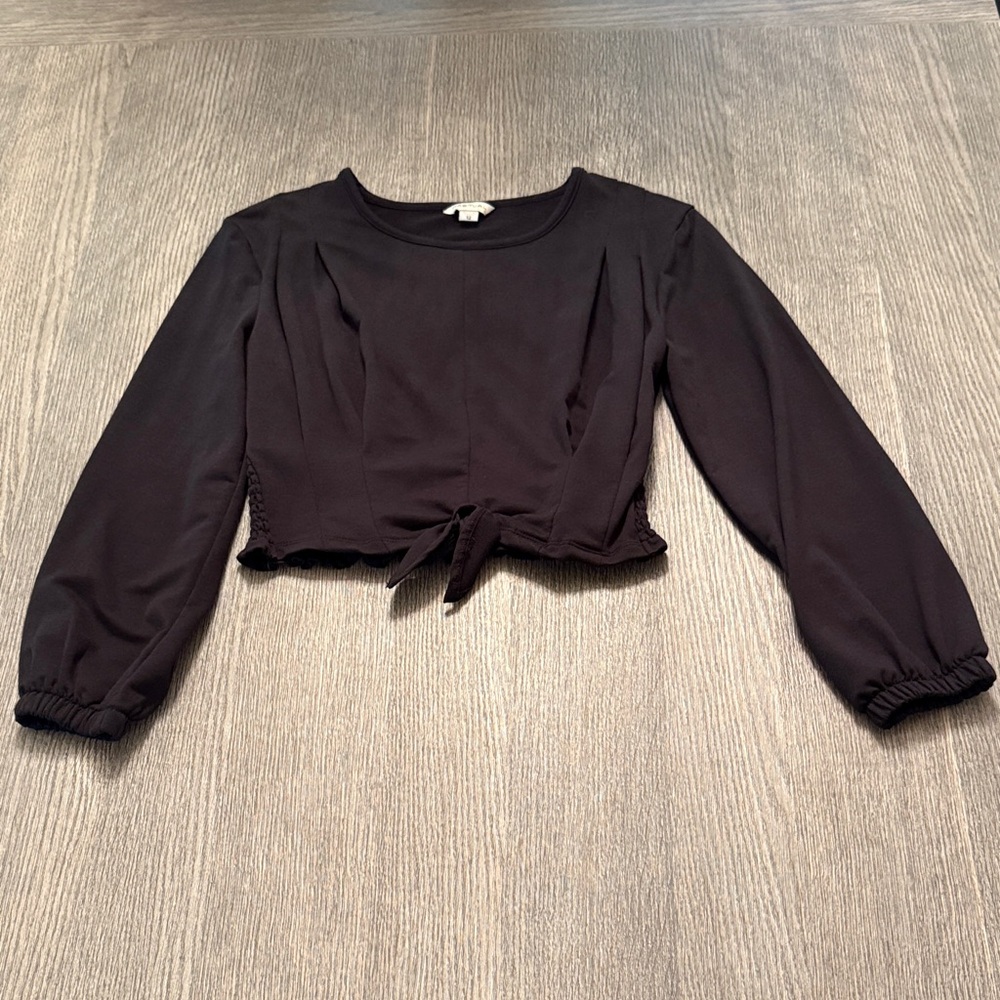 Habitual Black Long Sleeve Kids Top
